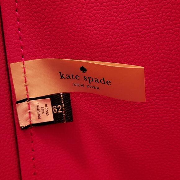 Kate Spade Deep Purple Eggplant Scalloped Tote Large - Picture 11 of 16